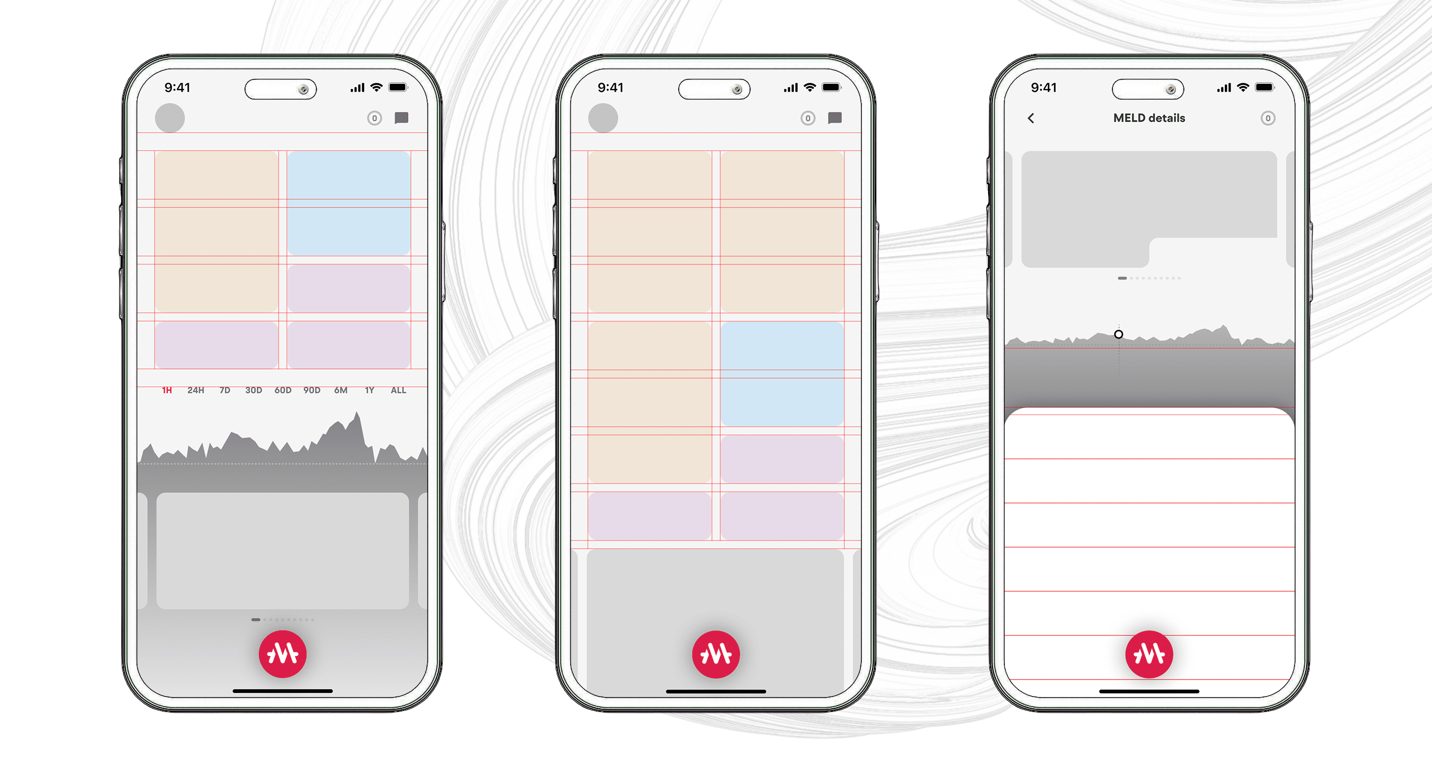 MELD wireframes