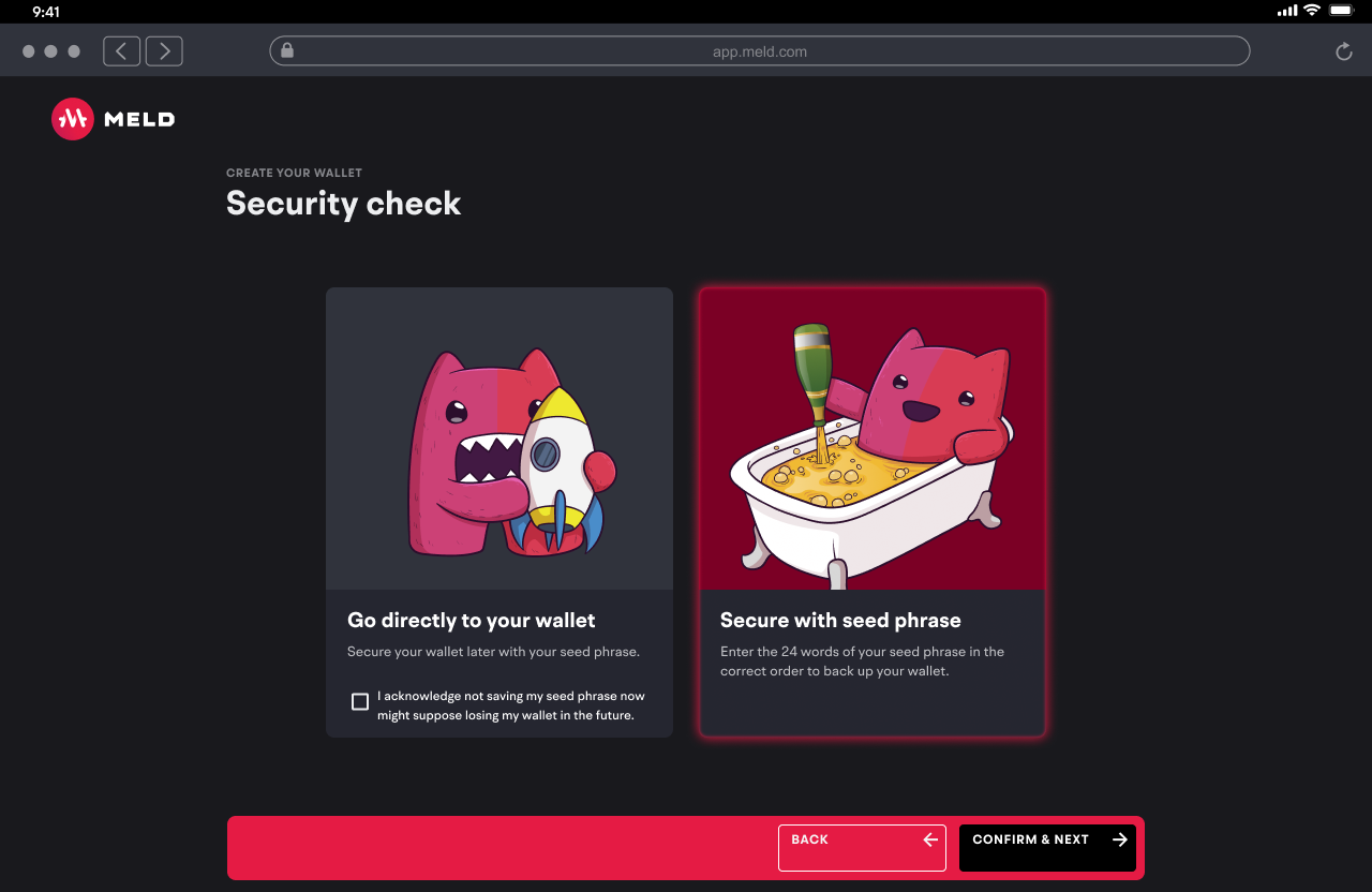 Or secure now, by choice.