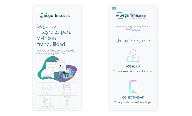 web segurline mobile