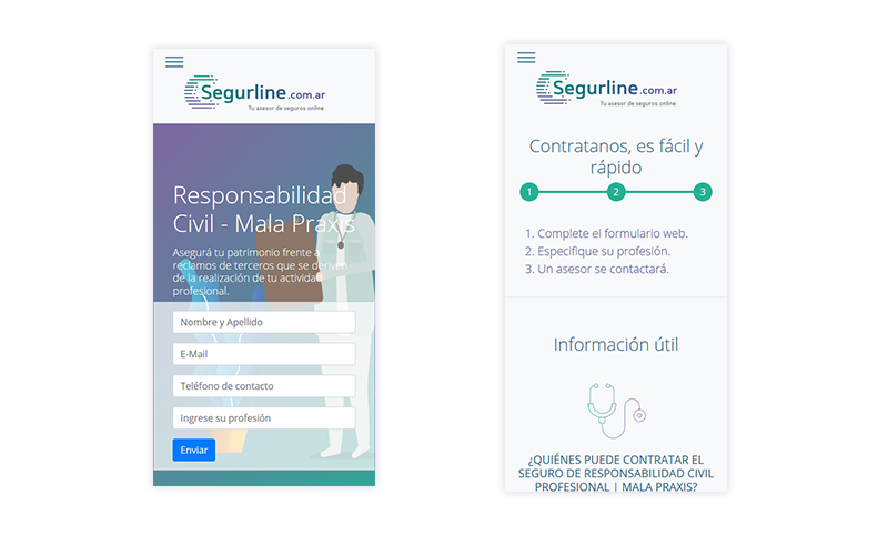 web segurline mobile
