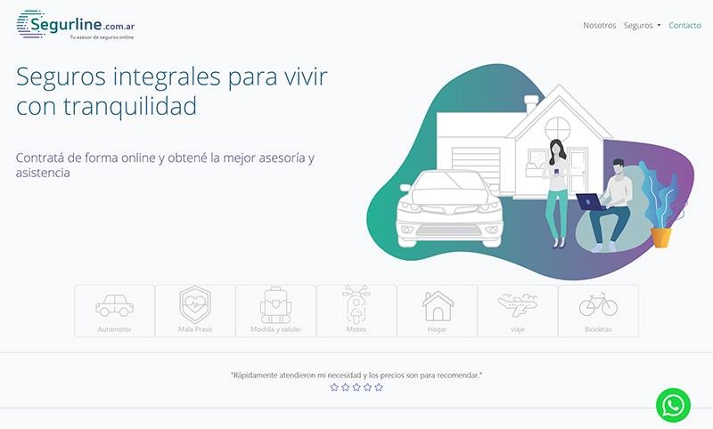 web segurline screen